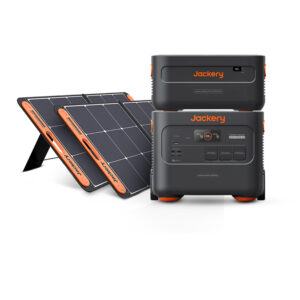 Generador solar Jackery 2000 plus (Batería adicional 2000 + 2 paneles 100W)